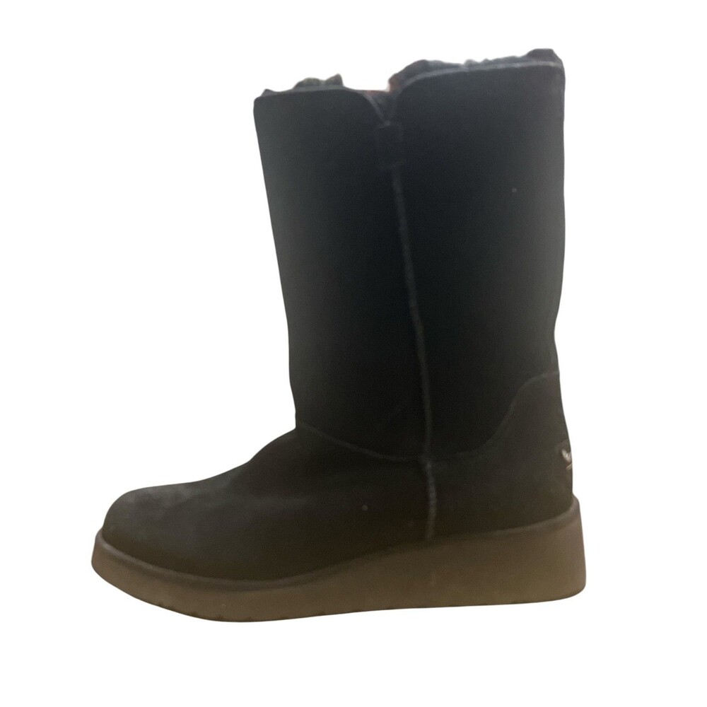 UGG Koolaburra Classic Tall Black Suede Boot Women Size 7. Ski Winter Christmas